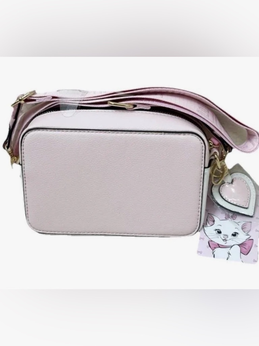 Disney Pink & White Marie Crossbody Bag - Picture 2 of 2